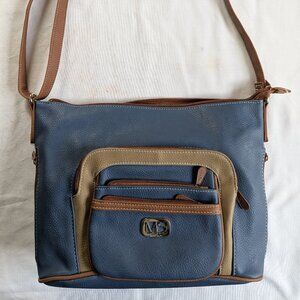 Multi Sac blue/tan handbag
